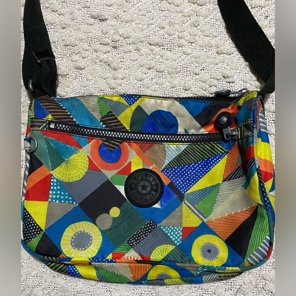 Kipling Crossbody Bag Multicolored Print No Charm - Picture 2 of 6